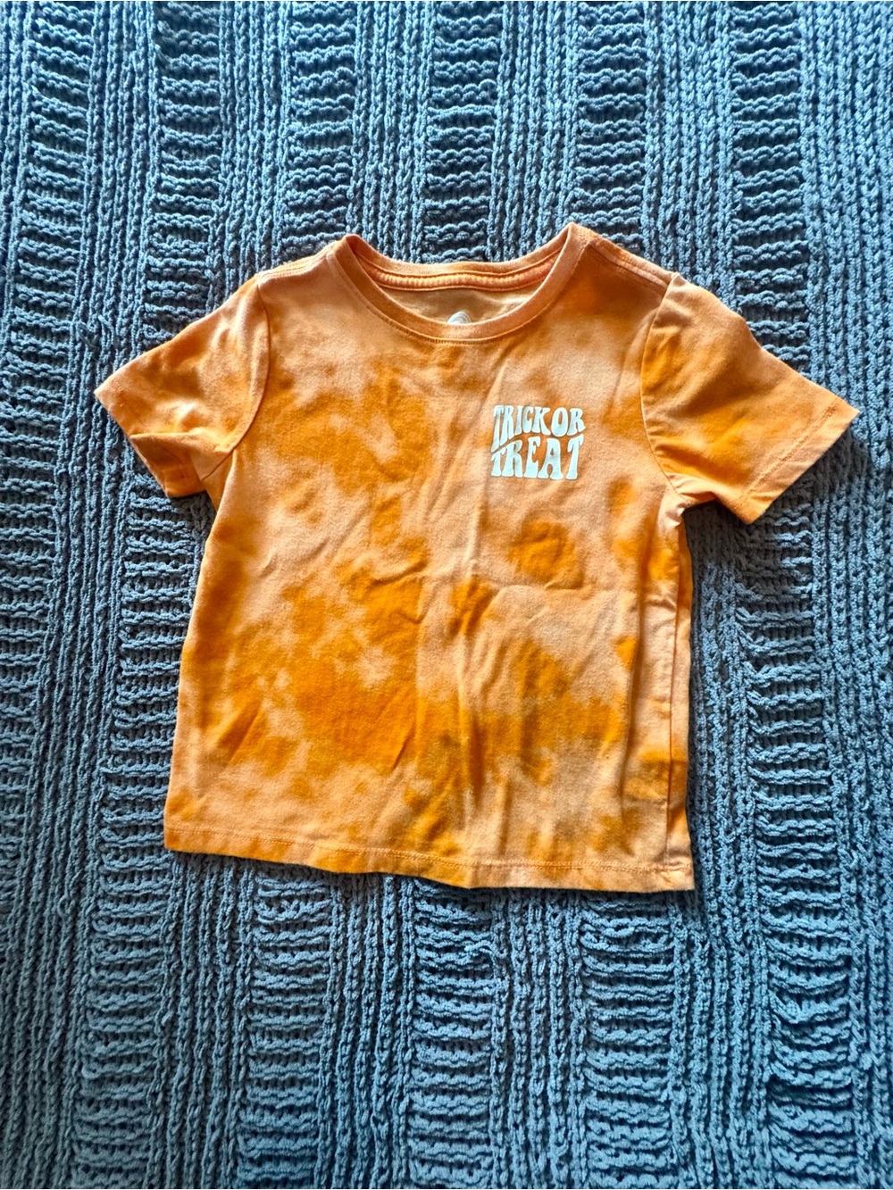 Toddler Orange Tye Dye 'Trick or Treat' Graphic Tee